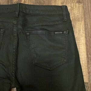 Zara Black Coated Denim